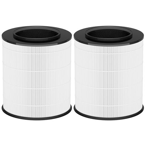 CHAMONNY 12030 Filter Replacement, Compatible with Clorox 11030 & 11031 Air Purifier Medium Room 1,000 Sq. Ft. Capacity, 2Pack (12030 Filter)
