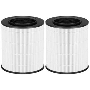 CHAMONNY 12030 Filter Replacement, Compatible with Clorox 11030 & 11031 Air Purifier Medium Room 1,000 Sq. Ft. Capacity, 2Pack (12030 Filter)