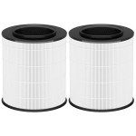 CHAMONNY 12030 Filter Replacement, Compatible with Clorox 11030 & 11031 Air Purifier Medium Room 1,000 Sq. Ft. Capacity, 2Pack (12030 Filter)