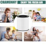 CHAMONNY 12030 Filter Replacement, Compatible with Clorox 11030 & 11031 Air Purifier Medium Room 1,000 Sq. Ft. Capacity, 2Pack (12030 Filter)