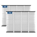 2-Pack 413 Filter Replacement Compatible with AprilAire 413 Whole House Models 1410, 1610, 2140, 2400, 2410, 2416, 3410, 4400, MERV 13 Air Purifiers, Size:16x25x4