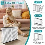 2-Pack 413 Filter Replacement Compatible with AprilAire 413 Whole House Models 1410, 1610, 2140, 2400, 2410, 2416, 3410, 4400, MERV 13 Air Purifiers, Size:16x25x4