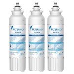 Filterlogic ADQ73613401 Refrigerator Water Filter, Replacement for LG® LT800P®, LT800PC, ADQ736134, ADQ73613402, LSXS26326S, LSXS26366S, LMXS30776S, LSXS26366D, LMXC23746S, 46-9490, 469490, Pack of 3