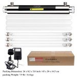 Geekpure Whole House U-V 6 GPM Water Filter System–Water Purifier with 3 UV Filter + 3 Quartz Sleeve (25 Watt)