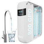 CrispTaste 800 GPD Osmosis Water Filter System Tankless RO System for Superior Water Purity,2.5:1 Pure to Drain, Tankless Under Sink RO Water Filter System