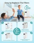 CrispTaste 800 GPD Osmosis Water Filter System Tankless RO System for Superior Water Purity,2.5:1 Pure to Drain, Tankless Under Sink RO Water Filter System