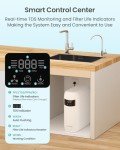 CrispTaste 800 GPD Osmosis Water Filter System Tankless RO System for Superior Water Purity,2.5:1 Pure to Drain, Tankless Under Sink RO Water Filter System
