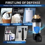 iSpring WSP50ARJ-BP, NSF Certified, Spin-Down Sediment Water Filter with Bypass, Upgraded Clear Housing, Jumbo Size, Flushable and Reusable, Touch-Screen Auto Flushing, 4 Modes, 50 Microns