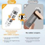 Boltigen 50/100 Micron Spin Down Sediment Filters, Reusable Flushable Whole House Sediment Filter for Well Water, 1" MNPT + 3/4" FNPT + 3/4" MNPT, Water Pre-Filtration System for City, Home