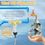 Boltigen 50/100 Micron Spin Down Sediment Filters, Reusable Flushable Whole House Sediment Filter for Well Water, 1" MNPT + 3/4" FNPT + 3/4" MNPT, Water Pre-Filtration System for City, Home