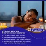 Crystal Quest White Bath Ball Water Filter – Reduces Contaminants for Softer, Smoother Skin - BPA Free