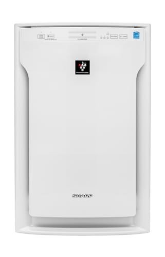 SHARP Air Purifier with Plasmacluster Ion Technology for Large Rooms. Odor and True HEPA Filters for Dust, Smoke, Pollen, and Pet Dander may last up-to 2 years each. FPA80UW.