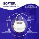 Crystal Quest White Bath Ball Water Filter – Reduces Contaminants for Softer, Smoother Skin - BPA Free