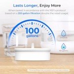 Waterdrop Glass Water Filter Pitcher with 1 Filter, Eco-Friendly, with NSF 53&42&372 Certified Filter, 7-Cup, Reduces PFOA/PFOS, Chlorine, Cadmium, Copper, Mercury, White