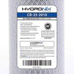 Hydronix HX-CB-25-2010/3 Universal NSF Coconut Activated Carbon Block Water Filter, 2.5" x 20" - 10 micron - 3 Pack
