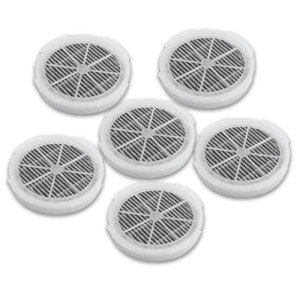 GL2103 HEPA Filter Replacement Compatible with RIGOGLIOSO, JINPUS, LTLKY, Frida Baby, Meleden,SY900S and More Air Purifiers, 4 Inch 3-in-1 Activated Carbon and True HEPA Filters (6-Pack)