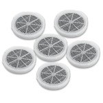 GL2103 HEPA Filter Replacement Compatible with RIGOGLIOSO, JINPUS, LTLKY, Frida Baby, Meleden,SY900S and More Air Purifiers, 4 Inch 3-in-1 Activated Carbon and True HEPA Filters (6-Pack)