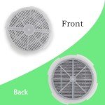 GL2103 HEPA Filter Replacement Compatible with RIGOGLIOSO, JINPUS, LTLKY, Frida Baby, Meleden,SY900S and More Air Purifiers, 4 Inch 3-in-1 Activated Carbon and True HEPA Filters (6-Pack)