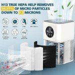 2 Pack Replacement Filt-er Compatible with VEWIOR Air Purifi-er HQSC-50 HQKJ-80 A1 A1W, AMEIFU AP01W, KOIOS HQKJ-50 Air Purifi-er, 3-in-1 H13 True HEPA Air Filt-er