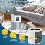 2 Pack Replacement Filt-er Compatible with VEWIOR Air Purifi-er HQSC-50 HQKJ-80 A1 A1W, AMEIFU AP01W, KOIOS HQKJ-50 Air Purifi-er, 3-in-1 H13 True HEPA Air Filt-er