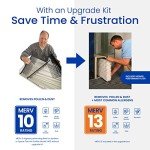 AprilAire 1413 Air Purifier Upgrade Kit + 413 Replacement Furnace Filter for AprilAire 2140, 2400, Space-Gard 2400 Whole-House Air Purifiers - MERV 13, Healthy Home Allergy Air Filter