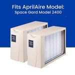 AprilAire 1413 Air Purifier Upgrade Kit + 413 Replacement Furnace Filter for AprilAire 2140, 2400, Space-Gard 2400 Whole-House Air Purifiers - MERV 13, Healthy Home Allergy Air Filter