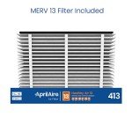 AprilAire 1413 Air Purifier Upgrade Kit + 413 Replacement Furnace Filter for AprilAire 2140, 2400, Space-Gard 2400 Whole-House Air Purifiers - MERV 13, Healthy Home Allergy Air Filter