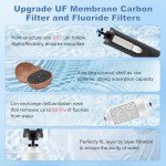 Gravity-Fed Water Filter System with 2 Carbon Filters