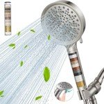 Cobbe Handheld Shower Head with Water Softener
