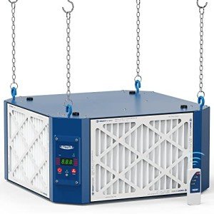 ALORAIR 360 Degree Intake Air Filtration System Woodworking - (1050/1350 CFM) with Strong Vortex Fan, Hanging Mode for Garage Works Shop, Shop Dust Collectors, Purecare 1350