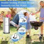 Gravity Water Filter System with 2 Carbon Filters