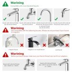 Rotating Sink Faucet Water Filter System - 3 Pack