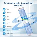 PUREPLUS 5 Micron Whole House Water Filter 2-Pack