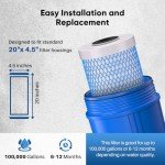 PUREPLUS 5 Micron Whole House Water Filter 2-Pack