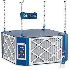 AlorAir 360 degree Intake Air Filtration System - (1350 CFM) with Strong Vortex Fan, Built-in Ionizer, Shop Dust Collector for Woodworking Shop, Garage Works Shop, Purecare 1350IG