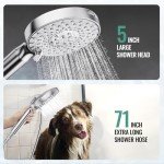 High-Pressure Handheld Shower Head with Filters