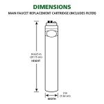 AO Smith Carbon Block Replacement Filter for AO-MF