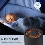 H13 True HEPA Air Purifier with Night Light