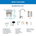 Aquasana Under Sink Water Filter System - PFAS, Lead & Chlorine Removal