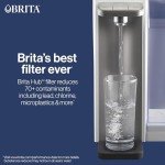 Brita Hub Instant Powerful Countertop Water Filter System, Reduces 70+ Contaminants, 12 Cup Water Reservoir, Includes 6 Month Carbon Block Filter, White, 87340
