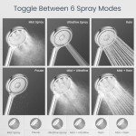 Filtered High Pressure Handheld Shower Head