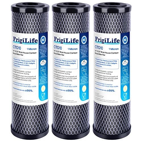 FrigiLife 1 Micron Whole House Carbon Filter 3-Pack