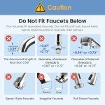 Waterdrop Countertop Water Filter, NSF/ANSI 42&372 Certified,5-Stage Stainless Steel Faucet Water Filter for 8000 Gallons, Reduces Heavy Metals, Bad Odor and 99% Chlorine,WD-CTF-01(1 Filter Included)