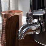 AquaEasy Stainless Steel Gravity Water Filter System (2.25 Gallon) with 2X Activated Carbon Filter, Stainless Steel Tap and Stand | Countertop Water Filtration System (Matte)