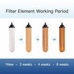 FACHIOO 4-Pack 7" Ceramic Replacement Filters