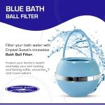 Blue Bath Ball Water Filter for Soft Skin