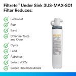 Filtrete Under Sink Water Filtration System 3US-MAX-S01