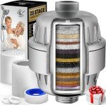 20-Stage Vitamin C Shower Filter for Hard Water