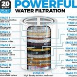 20-Stage Vitamin C Shower Filter for Hard Water