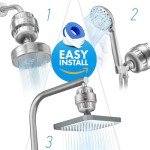 20-Stage Vitamin C Shower Filter for Hard Water